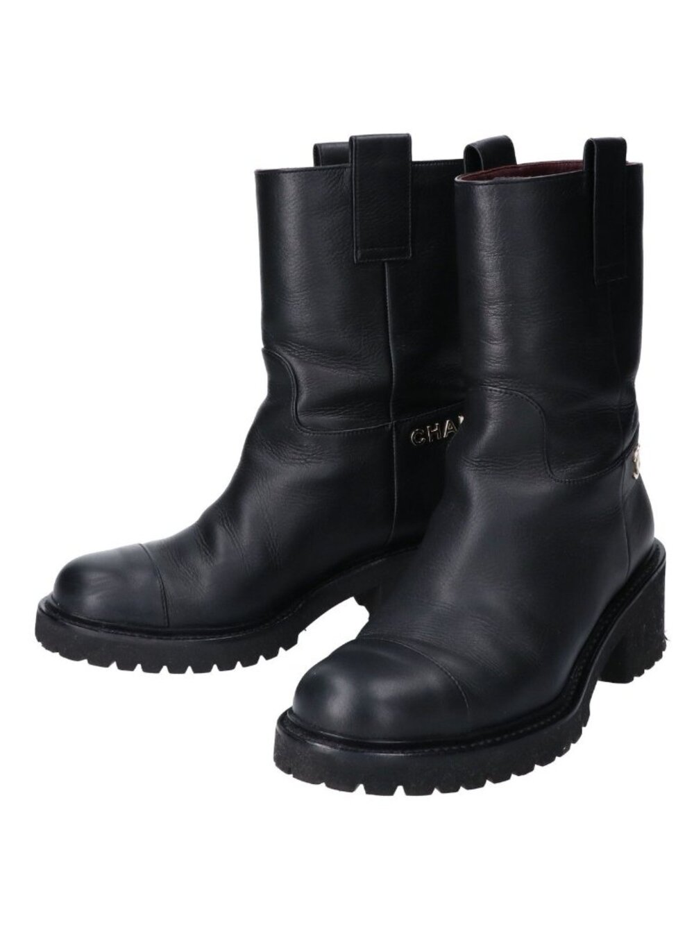 Chanel Calfskin Engineer Boots